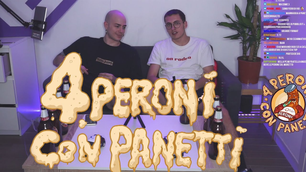 QUATTRO PERONI CON PANETTY OSPITE TREDICI PIETRO