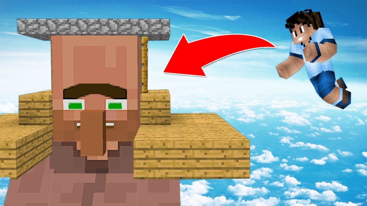 COMO VIVIR EN LA CABEZA DE UN ALDEANO | MINECRAFT CASAS