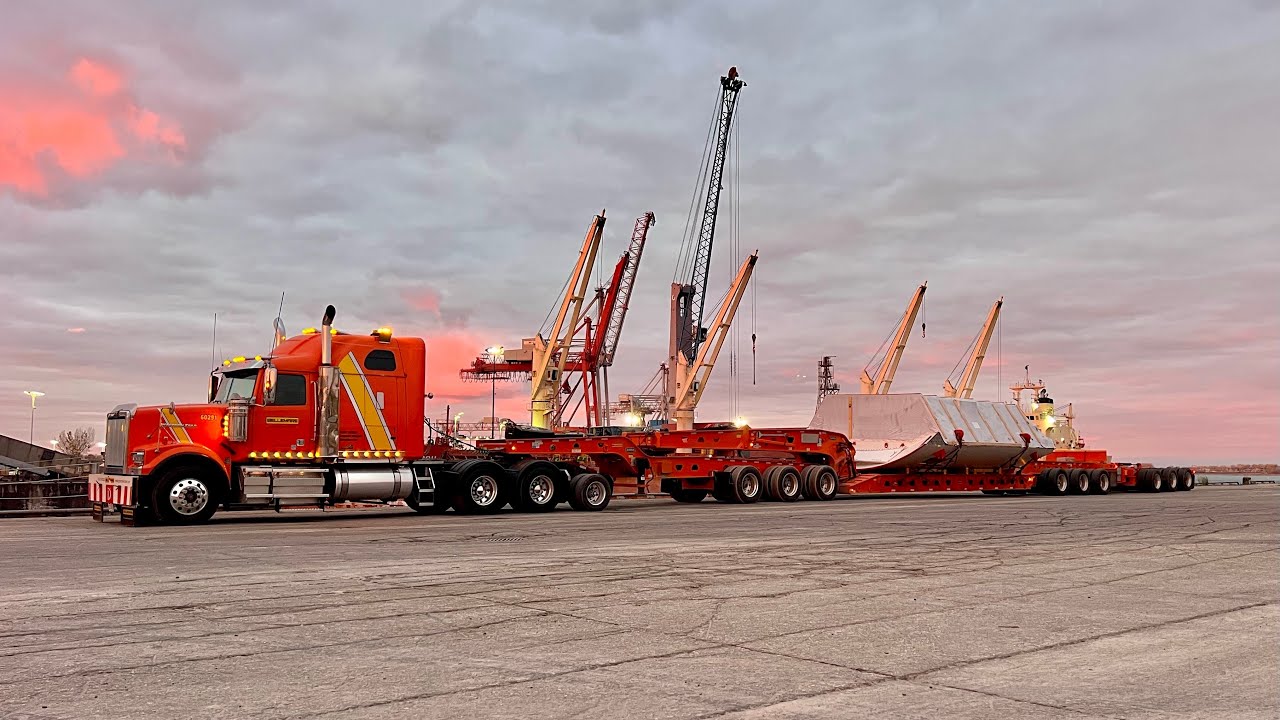 Working with an Aspen 13 axle steerable lowboy!