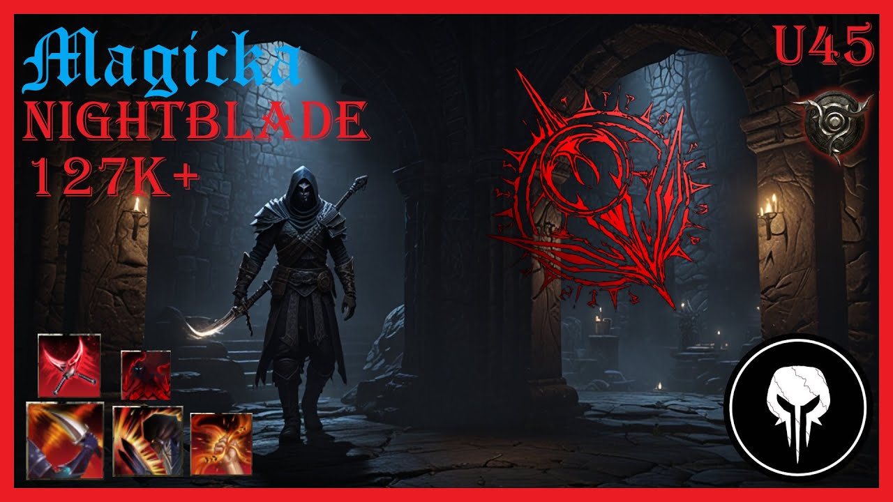 ESO Magicka Nightblade 127k+ DPS Build, Update 45, PS 5 EU