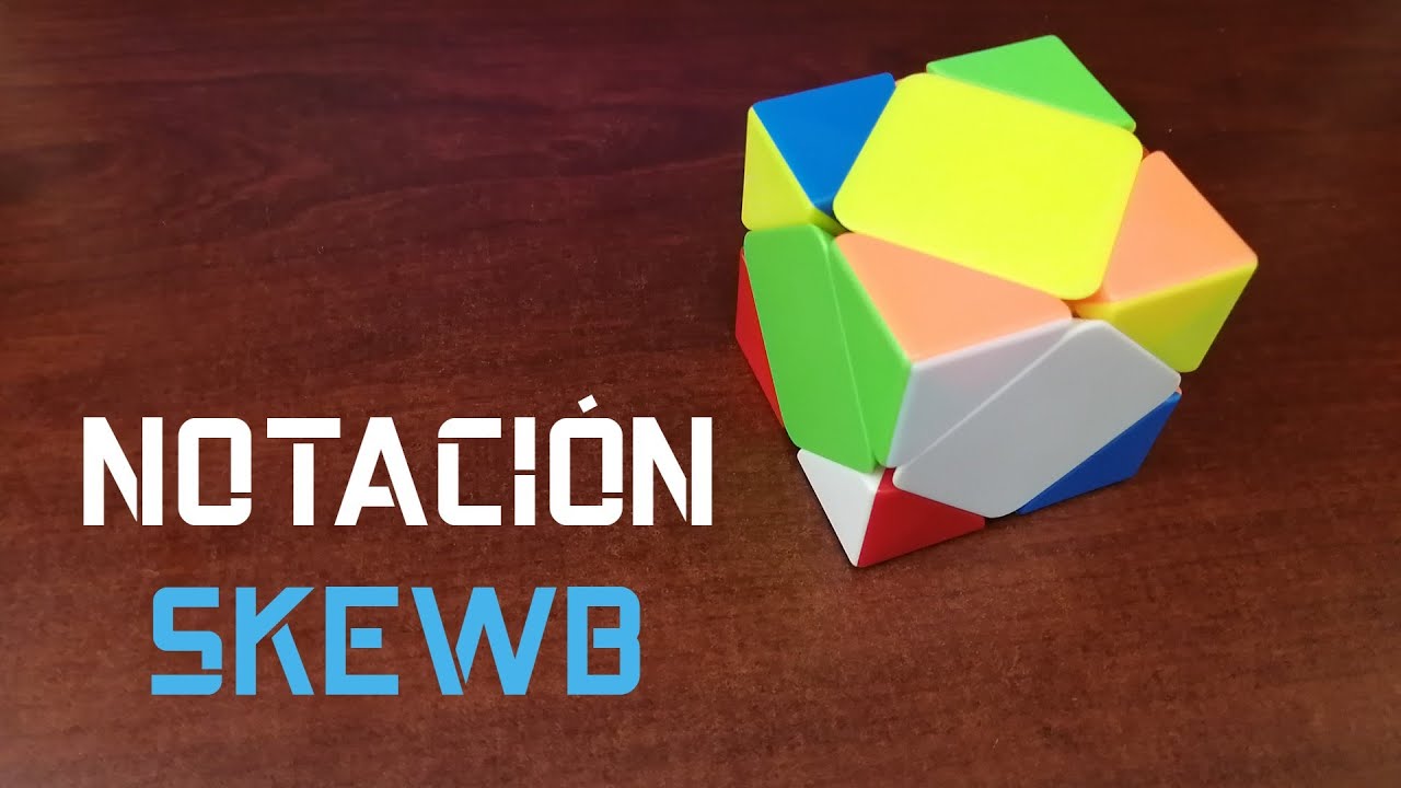 NOTACIÓN Oficial COMPLETA del Skewb (Mezcla)