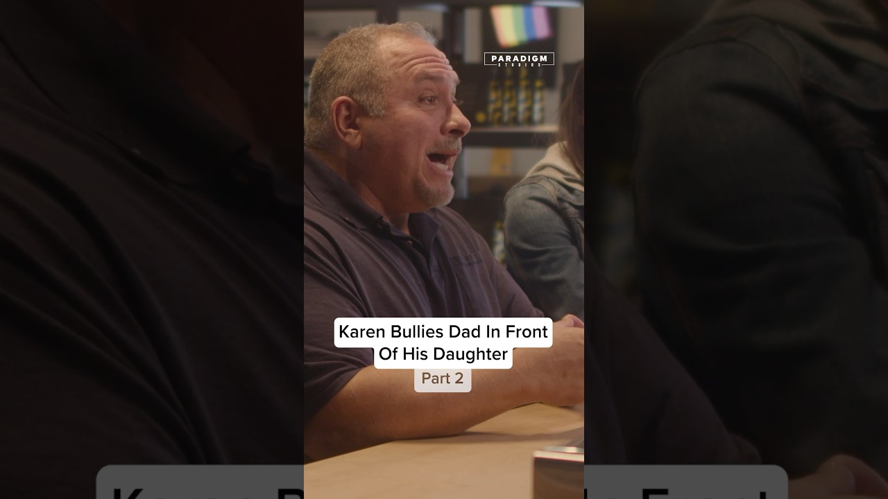 Karen Humiliates Dad In Front Of His Daughter 