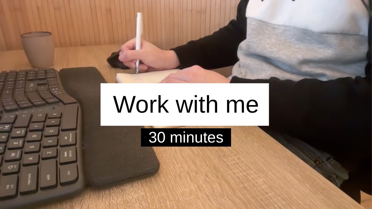 Work With Me | 30 minutes | No Music | Keyboard ASMR |