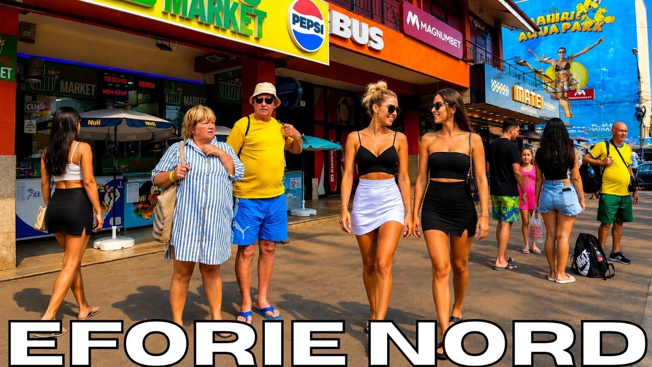 EFORIE NORD Plimbare CENTRU catre FALEZA. Cum arata statiunea in plin SEZON 2026? Constanta RO