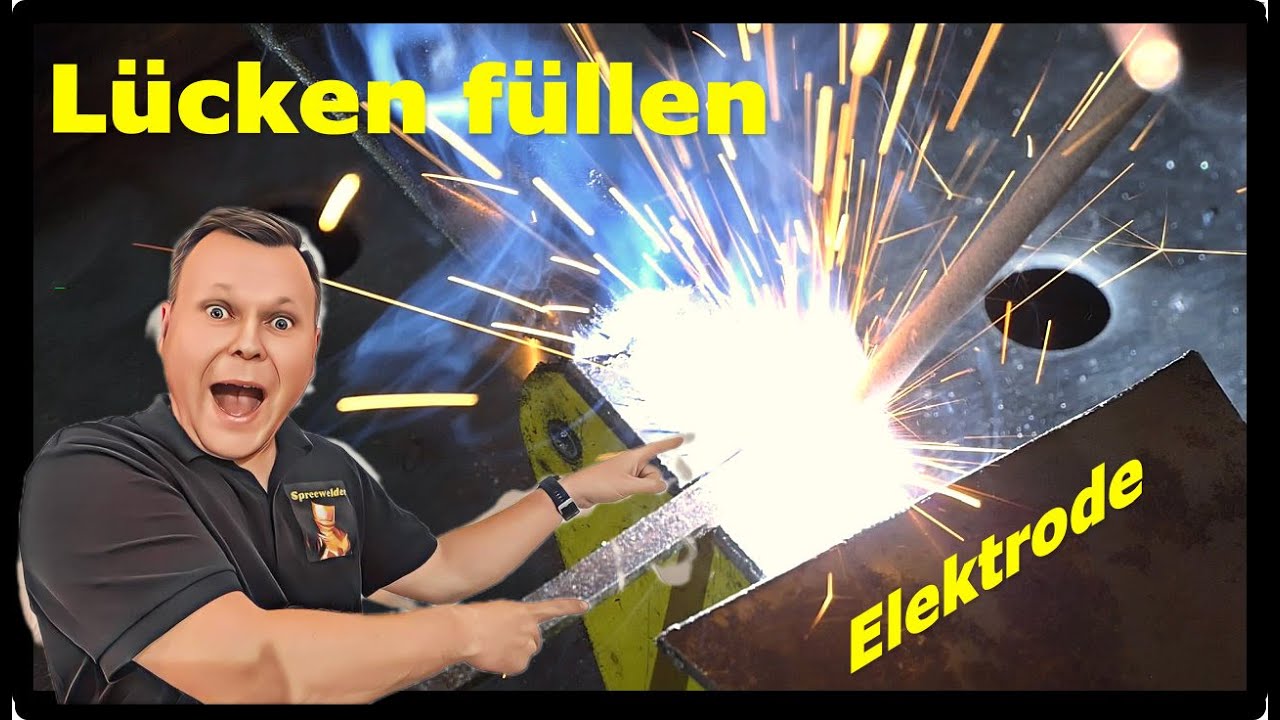 Lücken füllen beim Schweißen mit der Stabelektrode