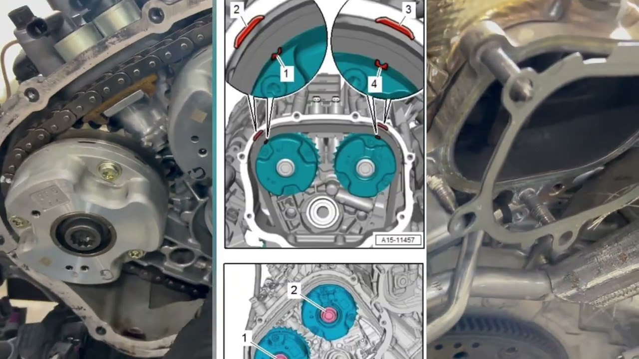 Регулировка цепи ГРМ AUDI 4.0TFSI