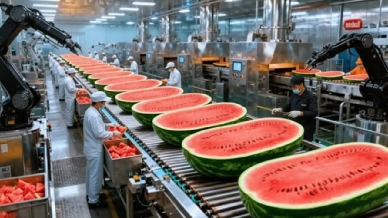 From Fresh Watermelon to Delicious Desserts — Inside a Factory’s Automated Production Line