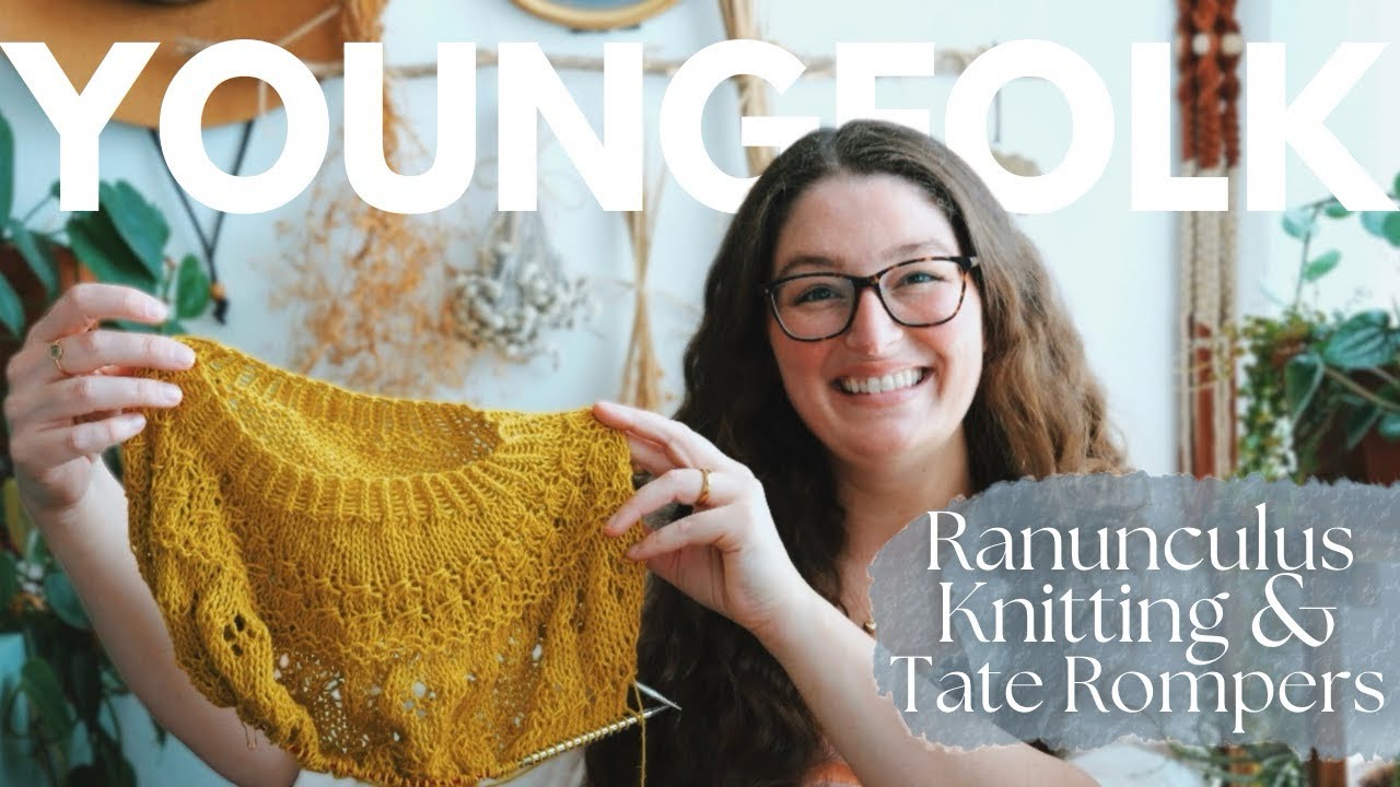 Youngfolk Knits: Knitting Ranunculus Sweaters and Sewing Tate Rompers