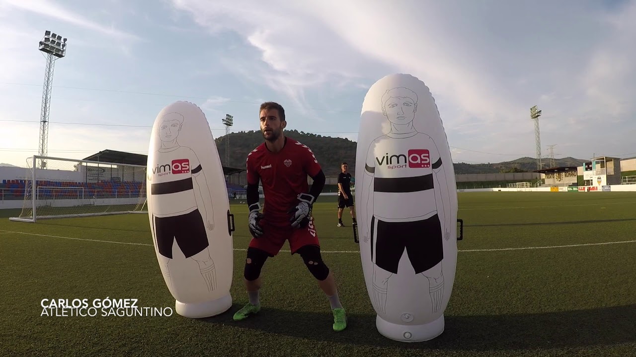 Entrenando estas últimas semanas con los porteros del At.Saguntino