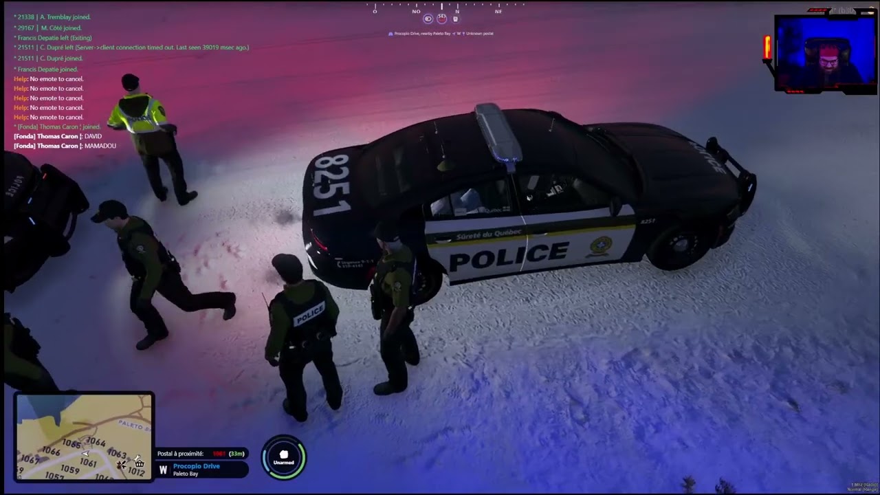 Patrouille avec la gang d'Urgence Québec