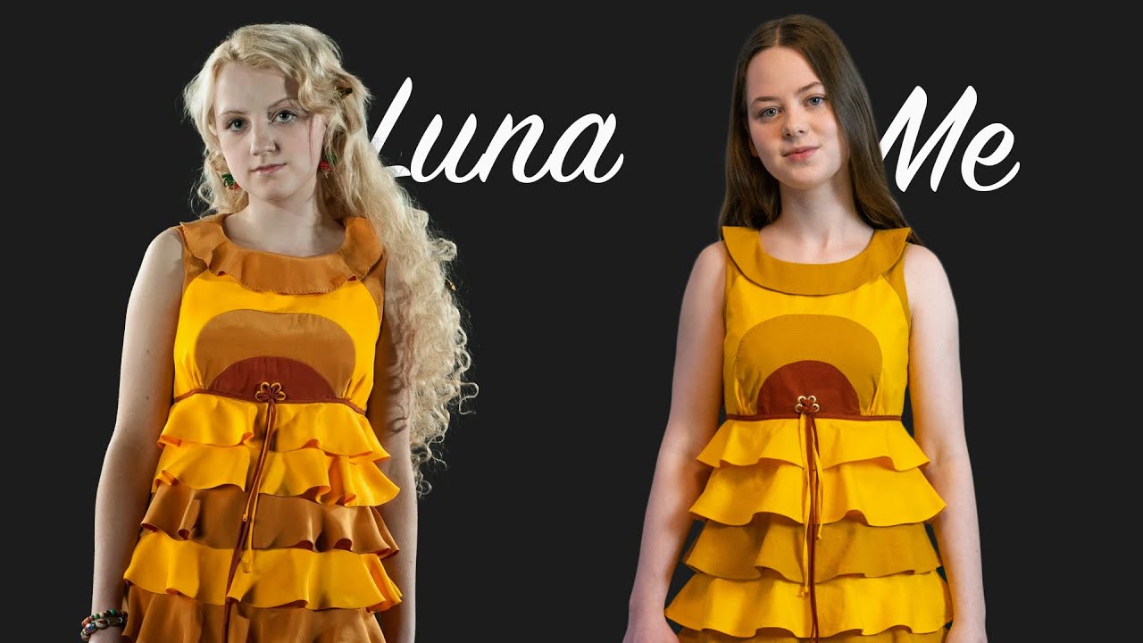 Sewing Luna Lovegood's dress from Harry Potter