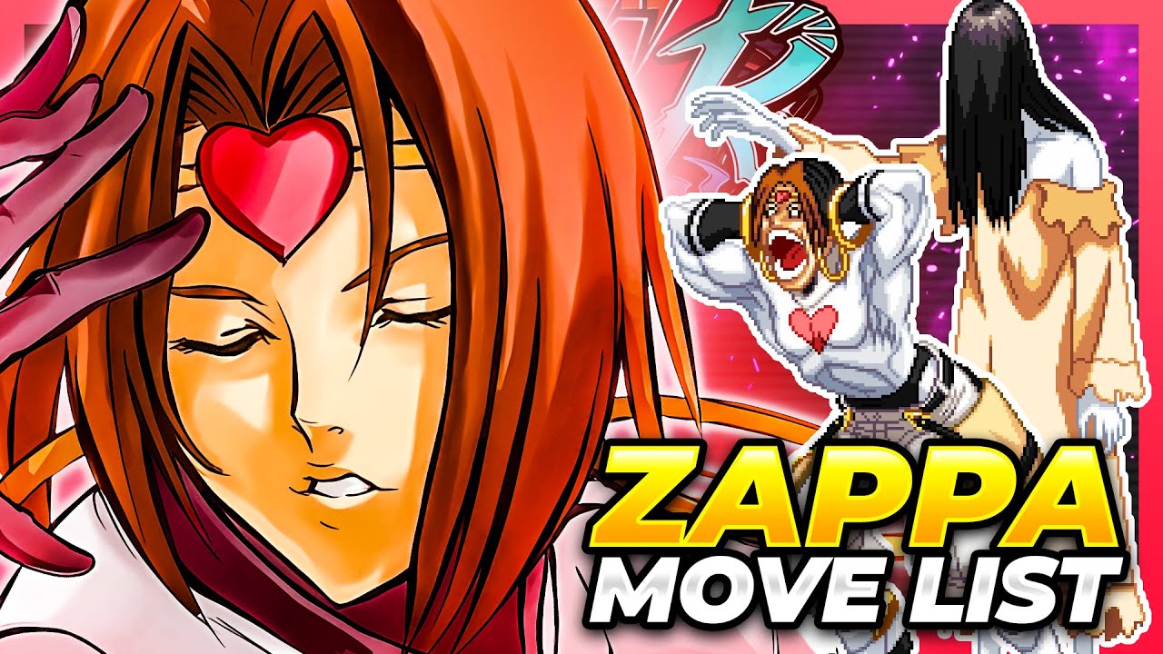 ZAPPA MOVE LIST - Guilty Gear XX Accent Core Plus R (GGXXACPR)