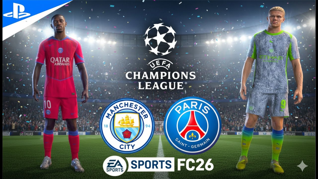 Dembélé vs Haaland: FC 26 Gameplay Manchester City vs PSG | UCL Final 🏆