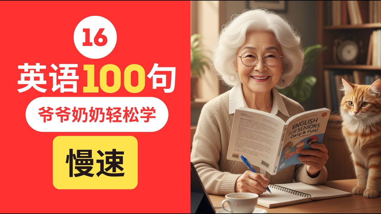 【零基础】爷爷奶奶也能学会的英语100句！真是生活对话版 | English for Seniors#学英语 #零基础英语 #EnglishforSeniors