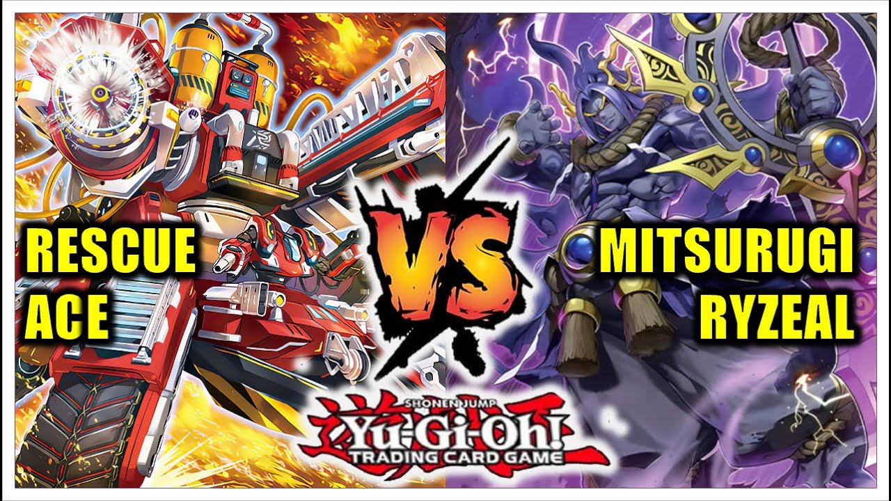 RESCUE ACE VS MITSURUGI RYZEAL MATCH! Yu-Gi-Oh!