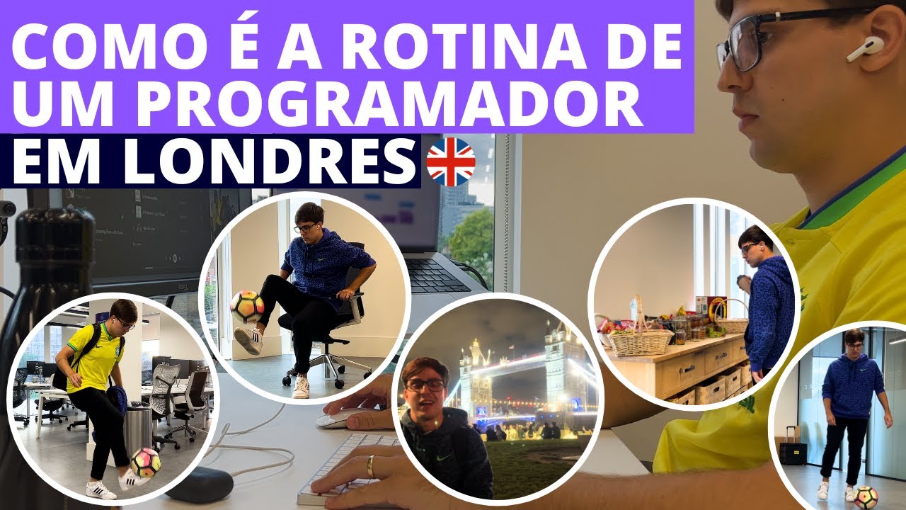 COMO é a minha ROTINA na PREMIER LEAGUE em LONDRES como PROGRAMADOR