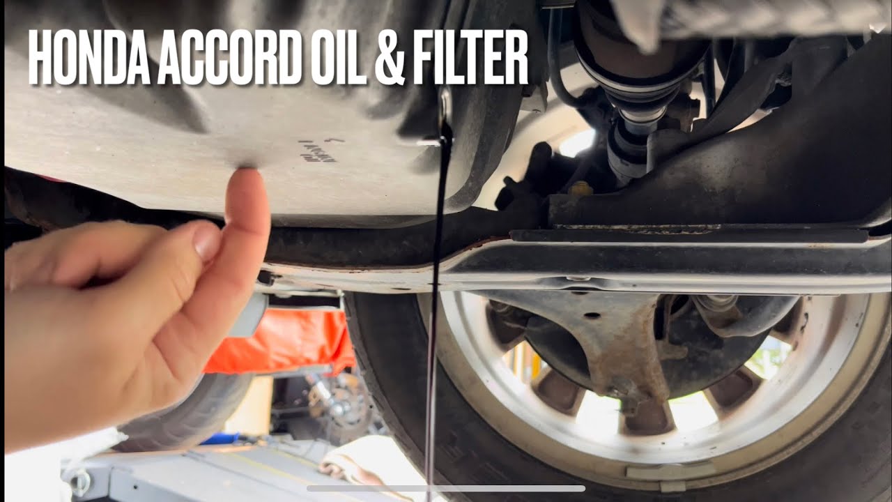 Routine maintenance ,2013 Honda accord oil change