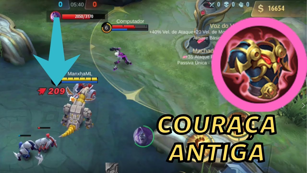 COURA&Ccedil;A ANTIGA | Guia de Itens | Mobile Legends