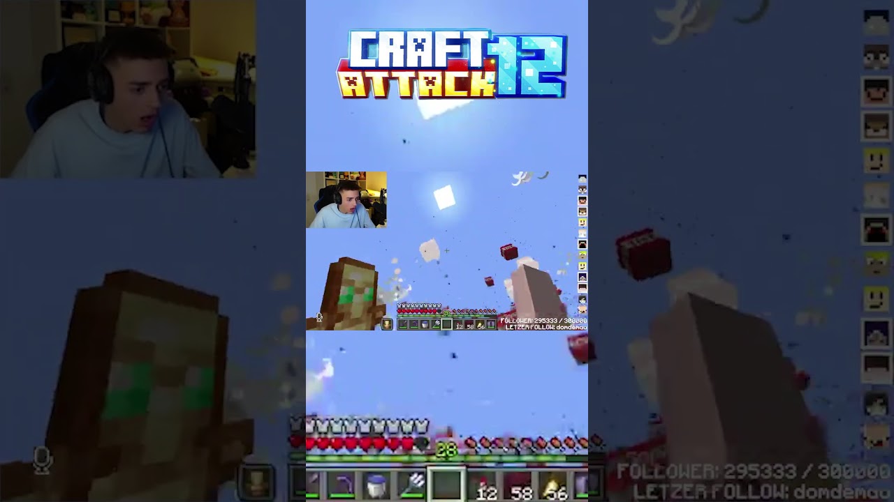 OMG! Wichtiger stirbt fast bei der TNT-Explosion! 😱 Craft Attack 12 #wichtiger #funny #craftattack12
