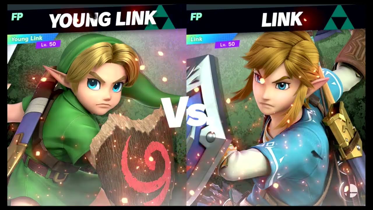 Super Smash Bros Ultimate Amiibo Fights – Young Link vs the World #3 Young Link vs Link