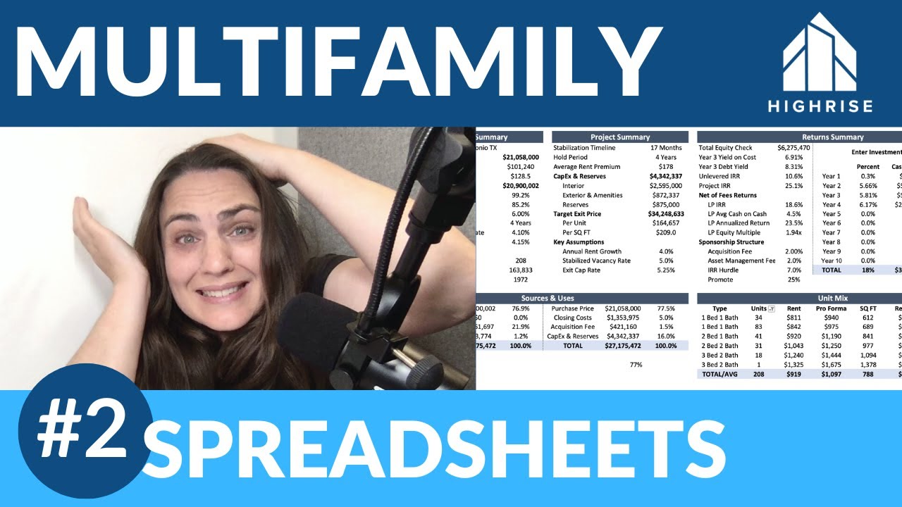 Lesson 2: Reading a SPREADSHEET | MULTIFAMILY Evaluation for BEGINNERS