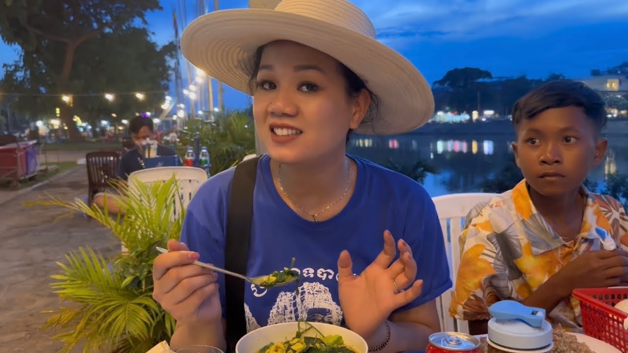 Visit My Homeland in Cambodia🇰🇭Part 20🍲At Battambang🤩ដងស្ទិងសង្កែរនៅខេត្តបាត់ដំបង
