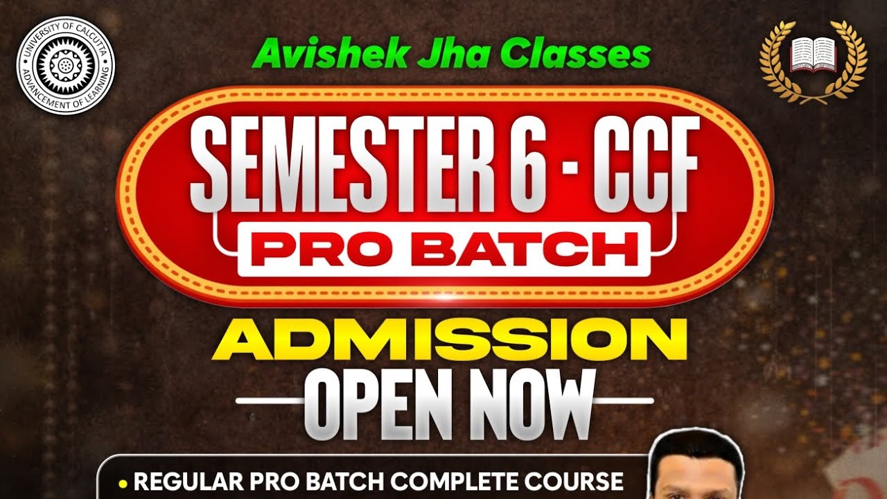 Sem-6 CCF Pro Batch Announcement 📢| Syllabus | Subjects| Admission process