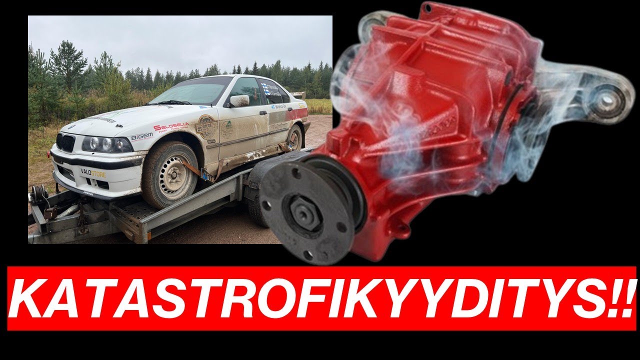 RALLIAUTOKYYDITYS SAA KARMEAN LOPUN! #ralli #e36 #bmw #rally