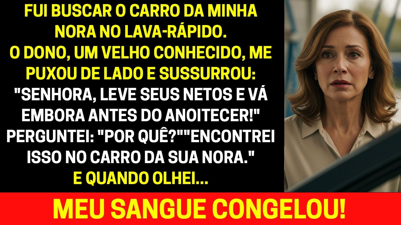 Fui buscar o carro da minha nora no lava-jato. O dono, um velho conhecido, parou...