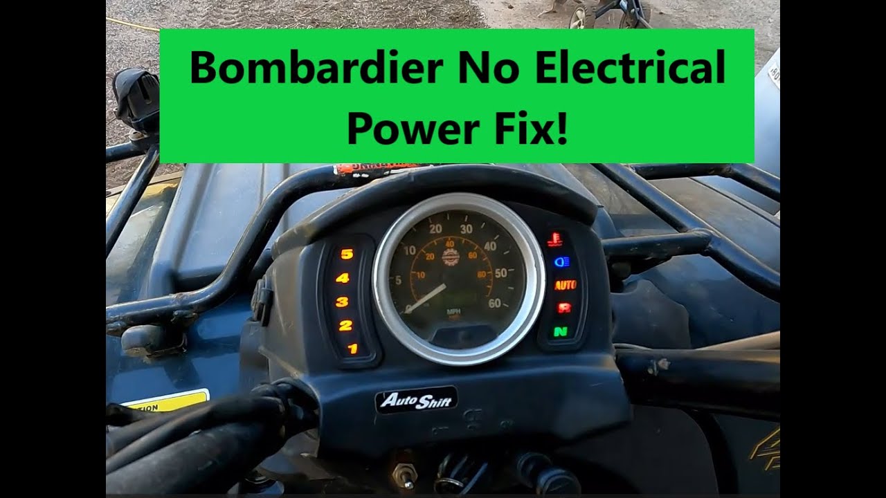 Bombardier Traxter Max 500 2003 года. Нет ремонта электропитания!