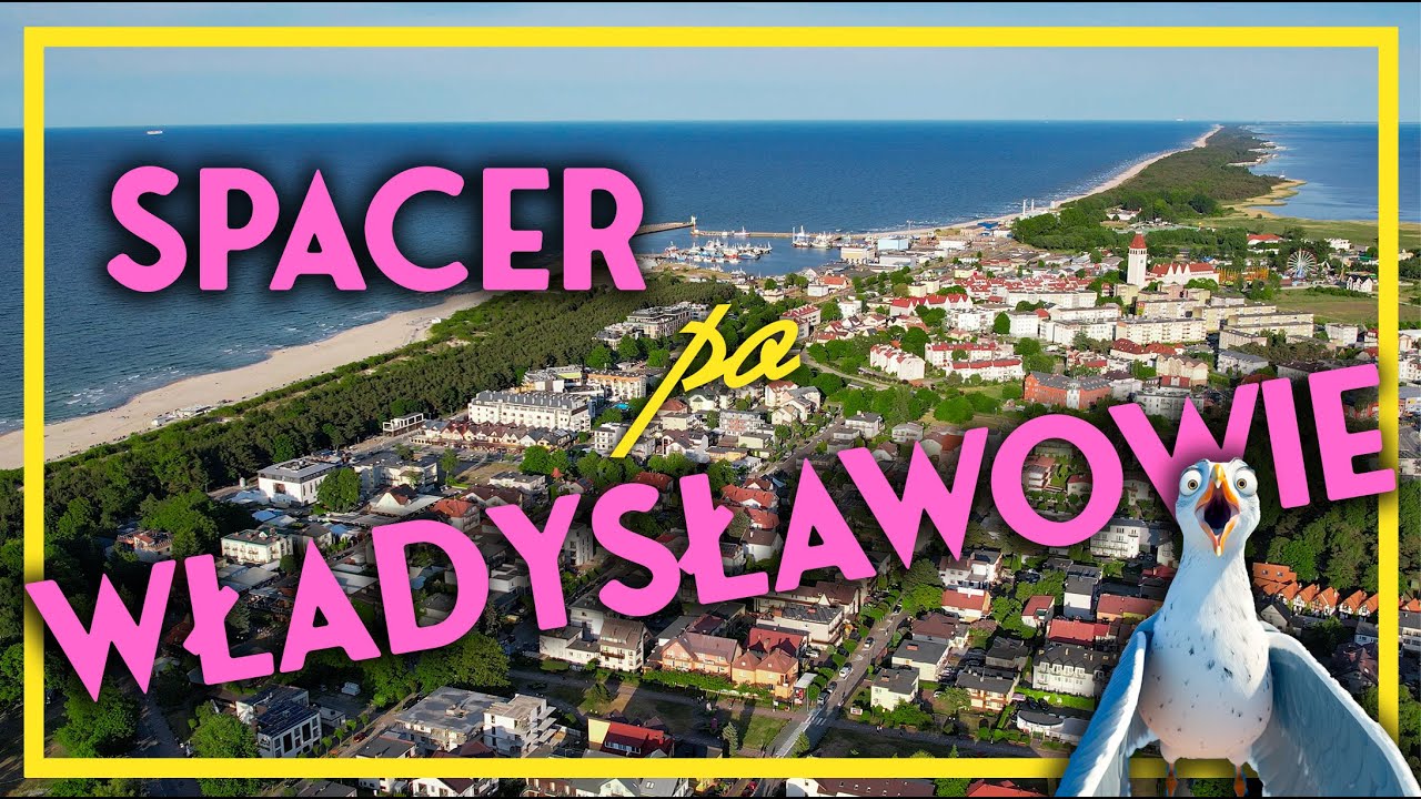 WŁADYSŁAWOWO ☀️  Miasto, Plaża, Aleja Sportu, Port - Spacer i ujęcia z drona. Wakacje Bałtyk 2024 ⛵️