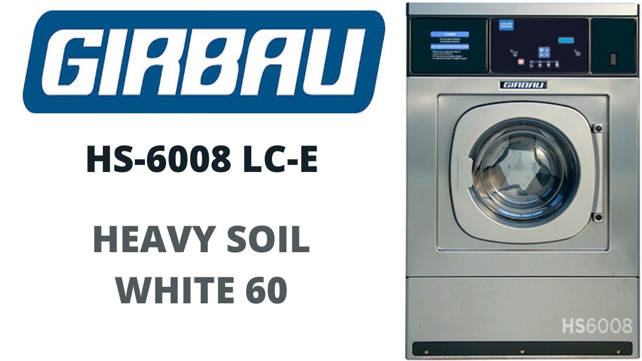 Girbau HS6008 LC-E Commercial Washing Machine - [2] Heavy Soil - White 60