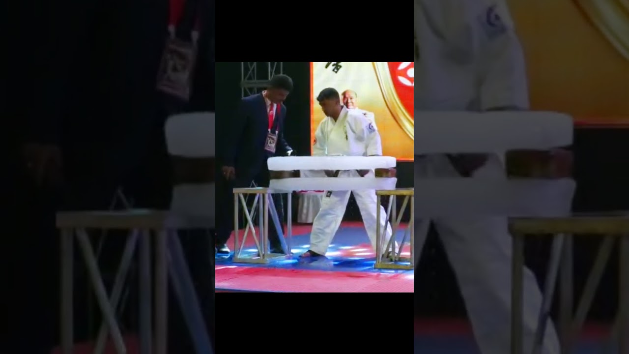 Ice Breaking by Sensei Biswajit Naskar #osu #karate #kyokushin #physicallyfit #breaking #epic