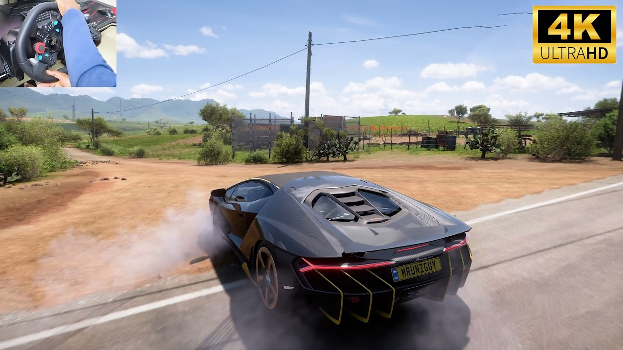 Lamborghini Centenario LP 770-4 I 4K Ultra Settings I Logitech G29 I Forza Horizon 5