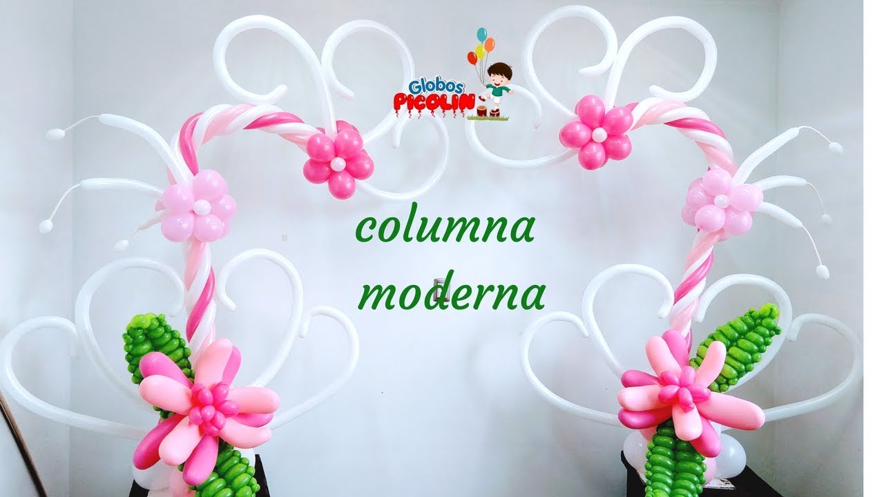 Columna moderna con globos #183