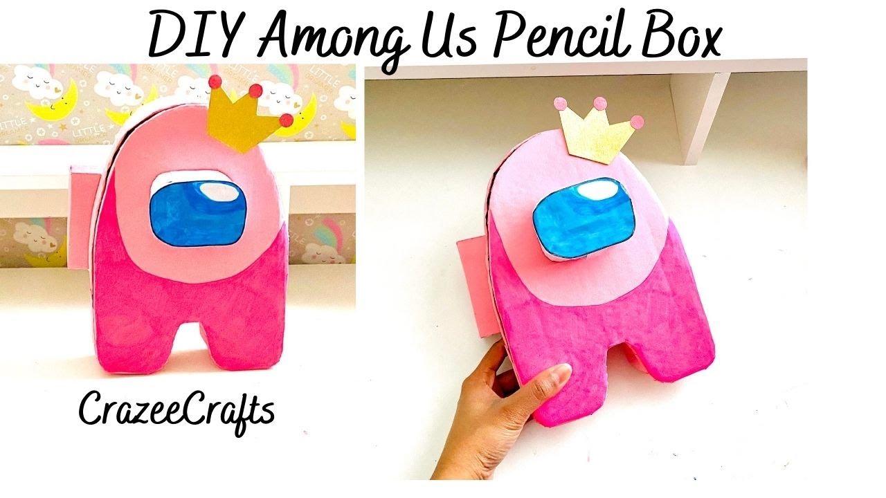 DIY Homemade Among us Pencil case | School supplies craft ideas | How to make | Among us DIY crafts