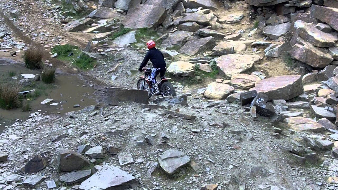 Cowm Quarry trials, insane hill climb