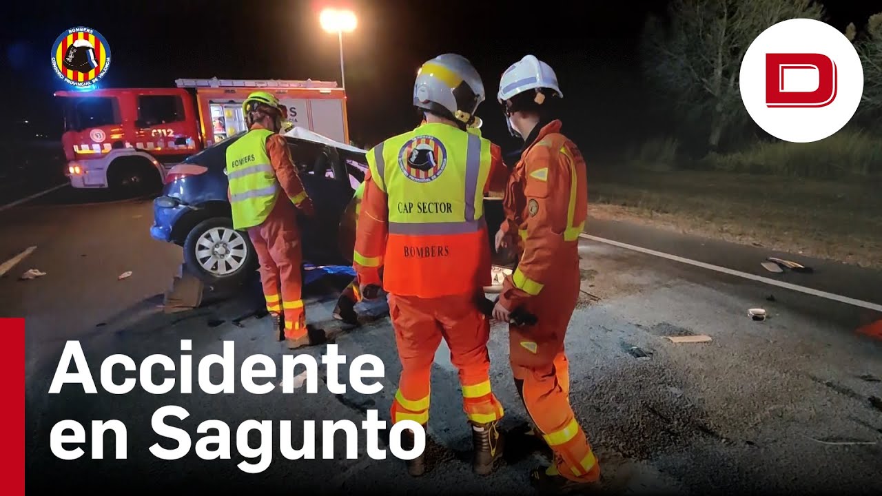 Dos muertos y ocho heridos en un accidente de tráfico en Sagunto