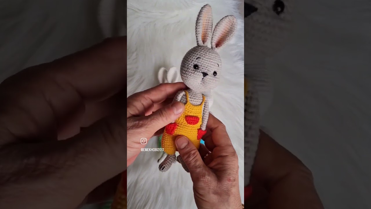 Amigurumi Tavşan, youtube kanalimda,#amigurumi #amigurumibunny #amigurumirabbit