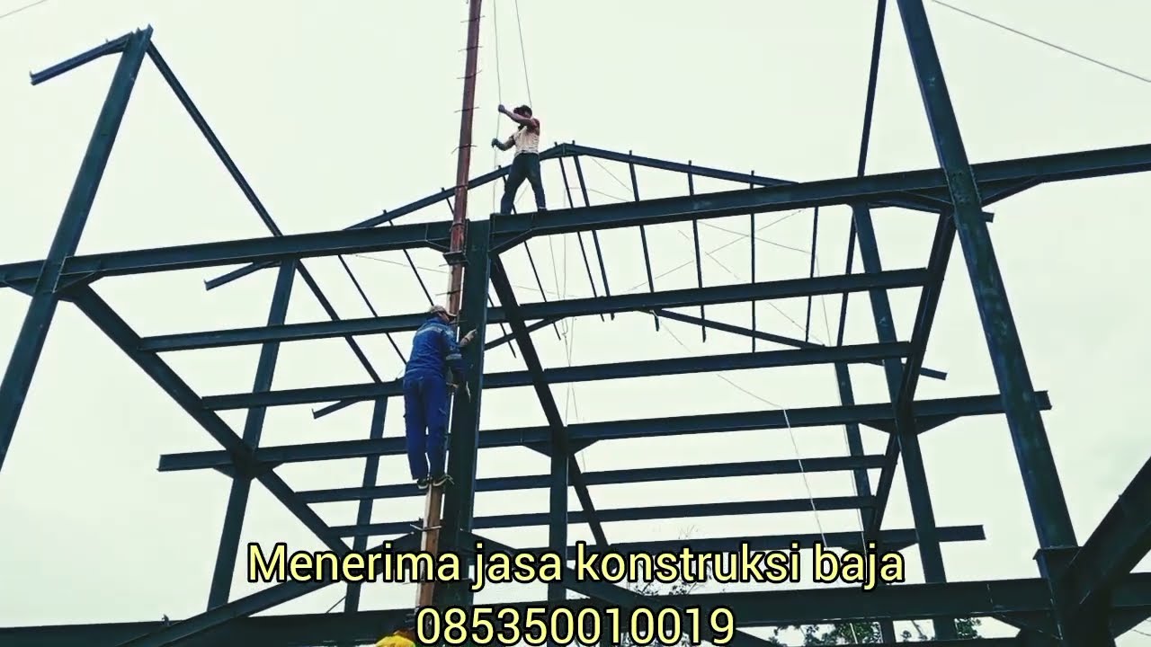 Erection konstruksi baja manual