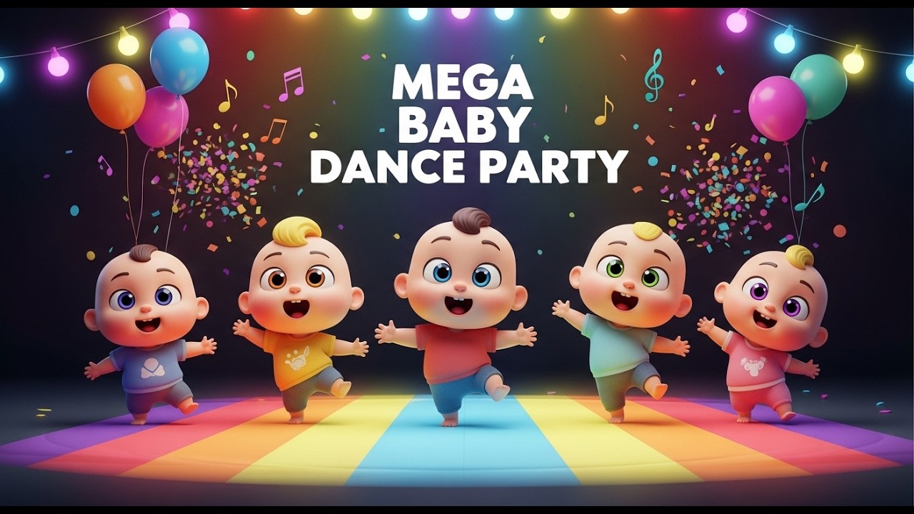 Mega Baby Dance Party 💃 Dudi Dudi Dam Dam | Dodi Dodi Dum Dum 😂 Funny Kids Cartoon