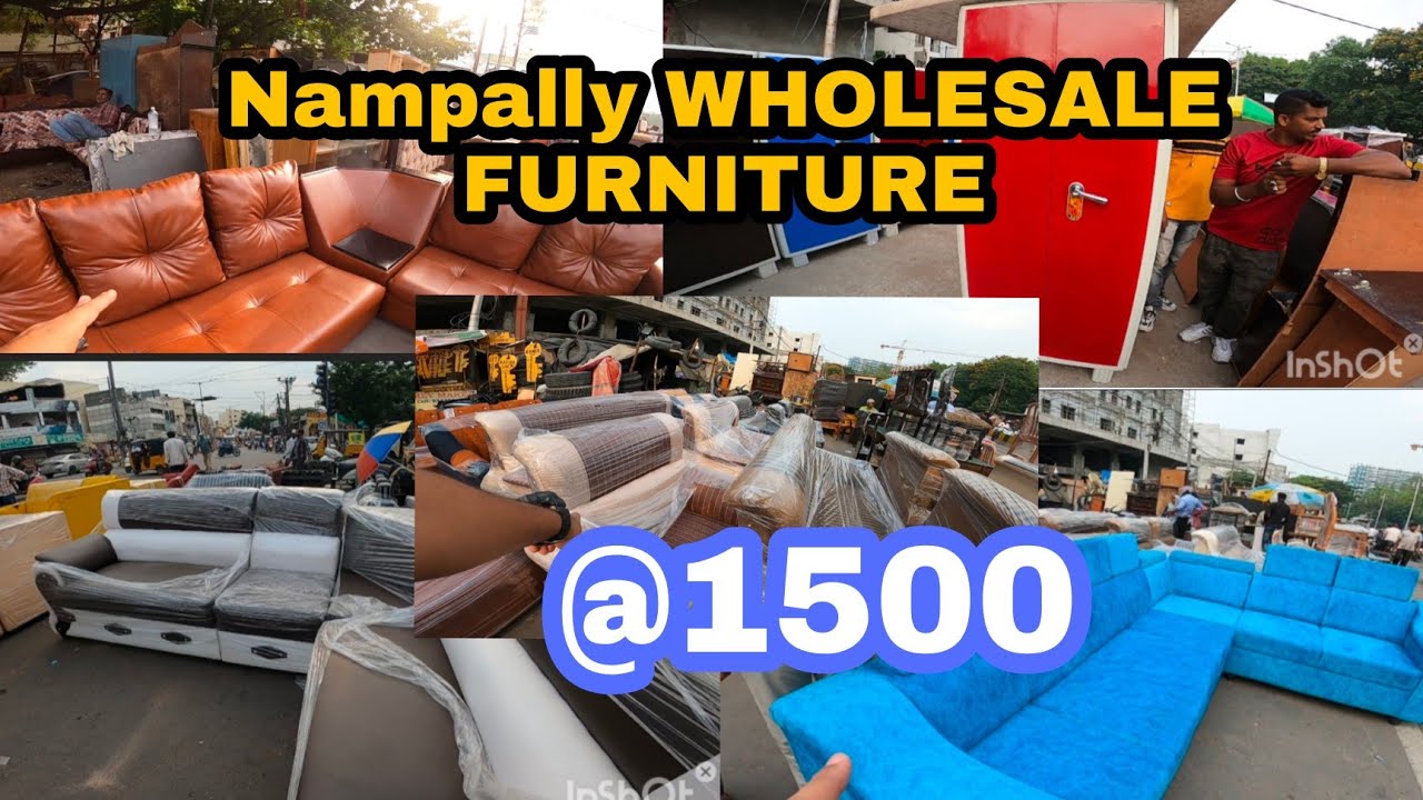 cheapest furniture market in hyderabad, nampally furniture market | Sofa set, Almira, dining table