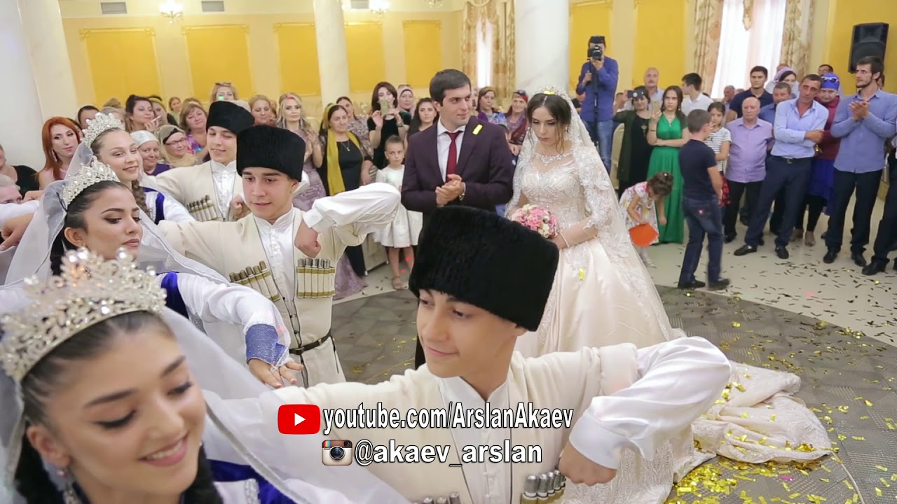 Жених и невеста. Кумыкская свадьба. Wedding Dagestan. лезгинка