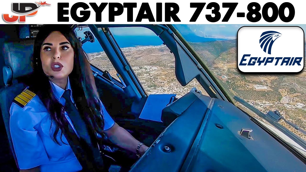Piloting EGYPTAIR Boeing 737-800 into Athens | Cockpit Views