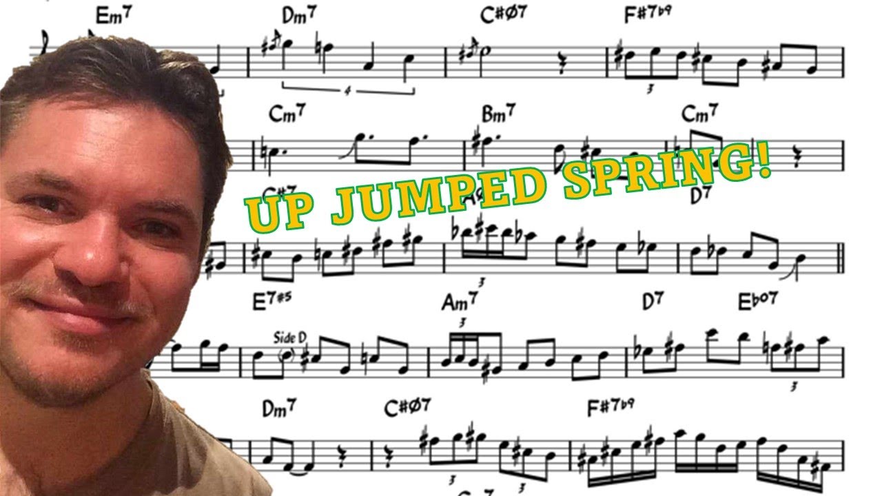 Baptiste Herbin on Up Jumped Spring - Eb Transcription
