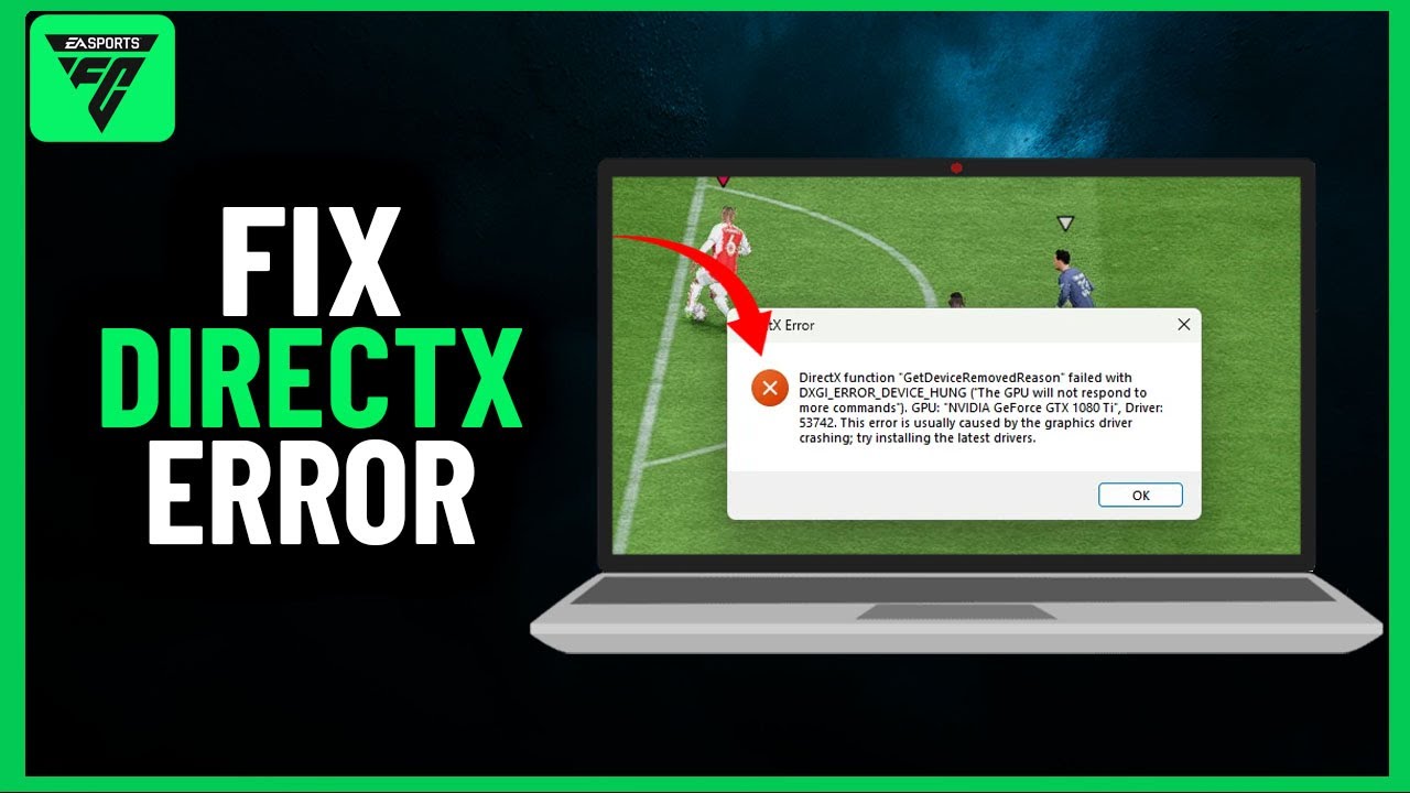 Как исправить ошибку функции DirectX EA FC 24 2024 | Полное руководство (2024)