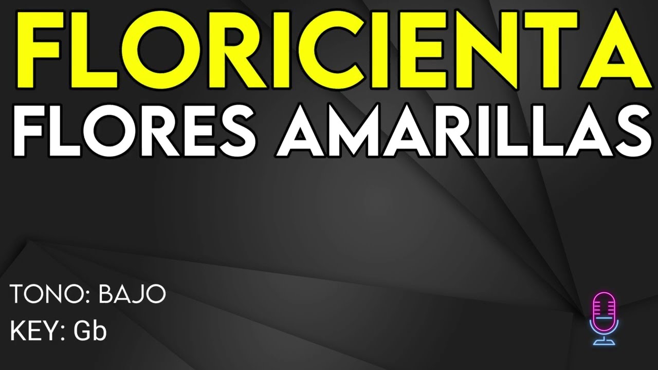 Floricienta - Flores Amarillas - Karaoke Instrumental - Bajo