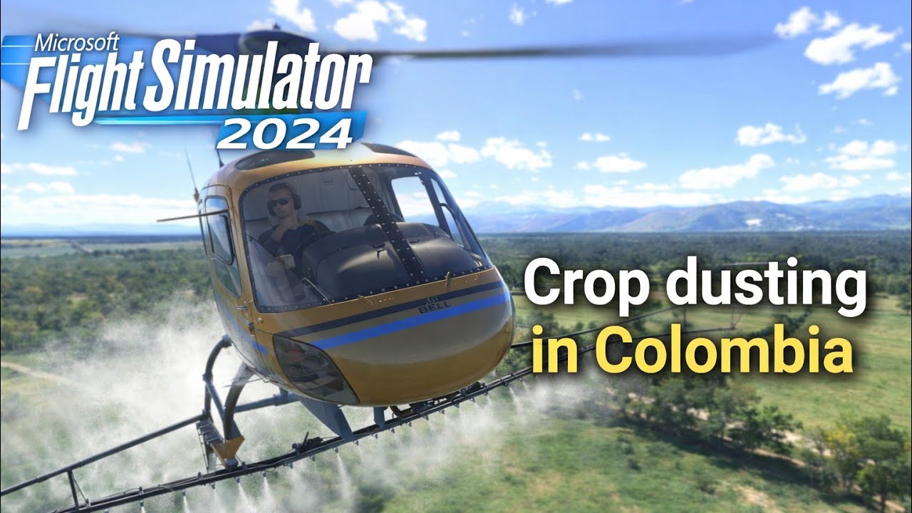 MSFS2024 - Crop Dusting with the Airbus H125 in Colombia