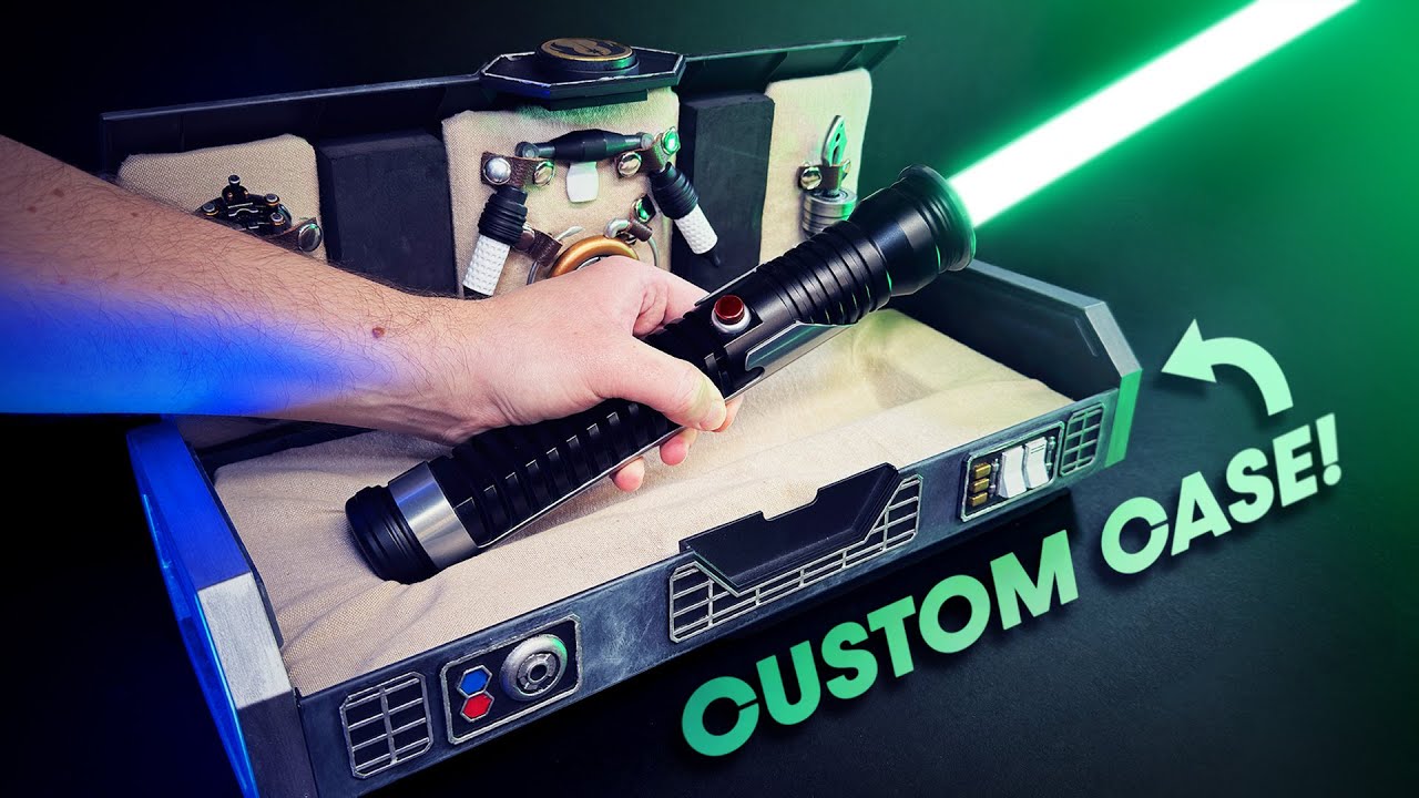 I Customized My Lightsaber Display Case from Galaxy’s Edge!