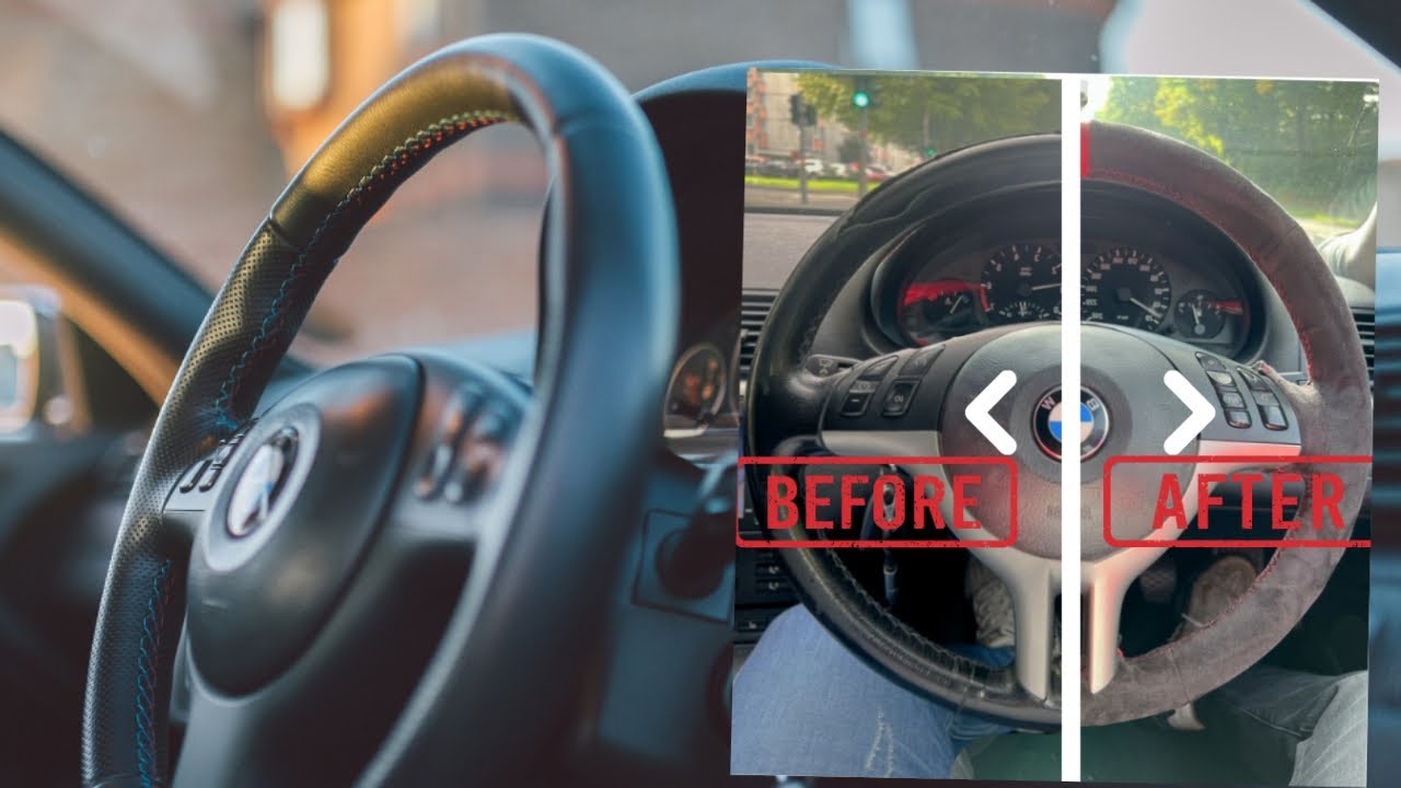 E46 - Lenkrad selbst beziehen in 4 Stunden / Alcantara